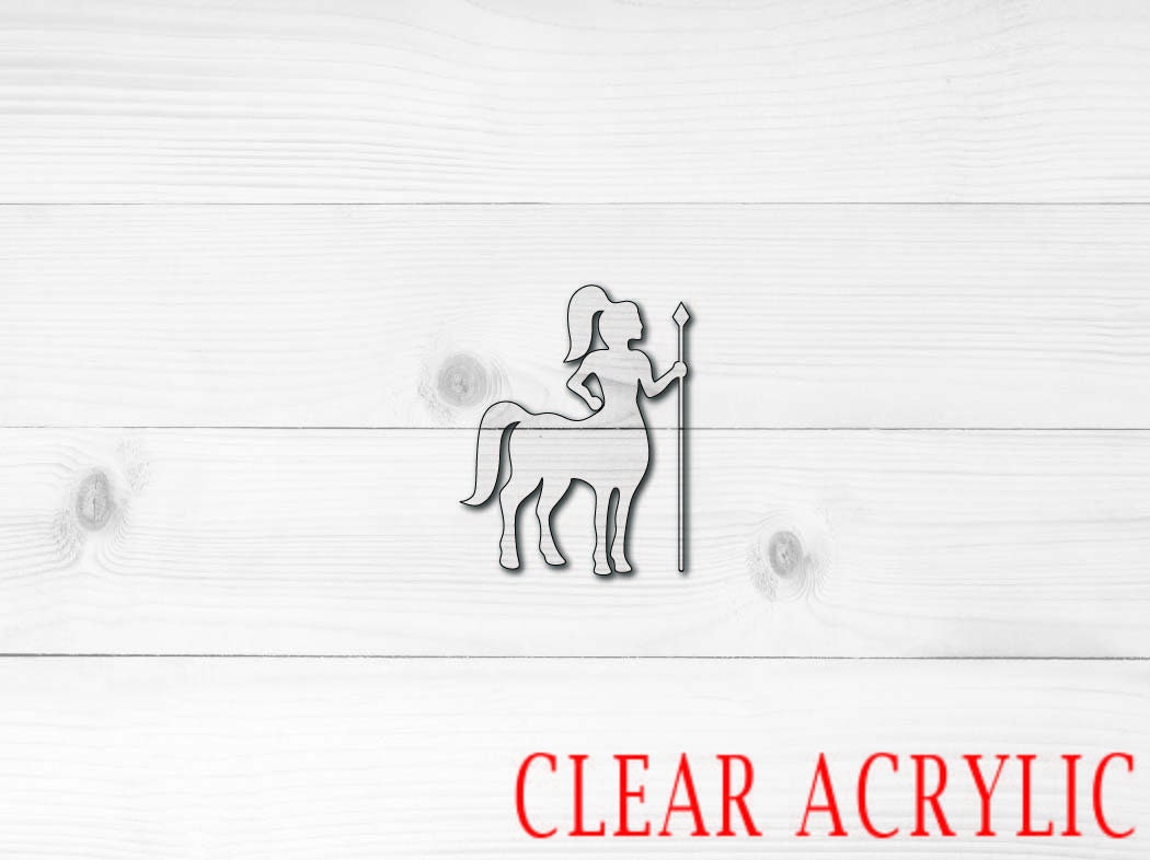 Centaur Acrylic Shape, Clear Acrylic Craft Blank, DIY Acrylic Blank