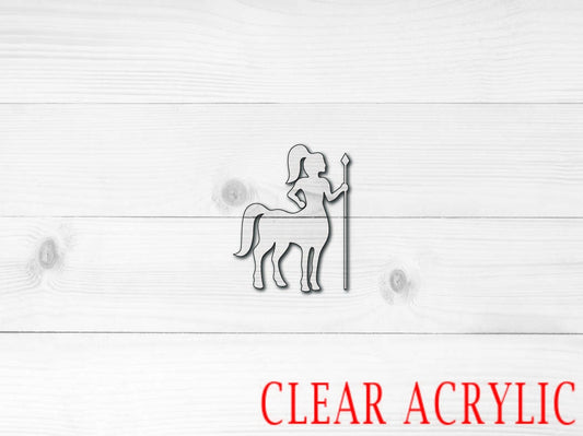 Centaur Acrylic Shape, Clear Acrylic Craft Blank, DIY Acrylic Blank