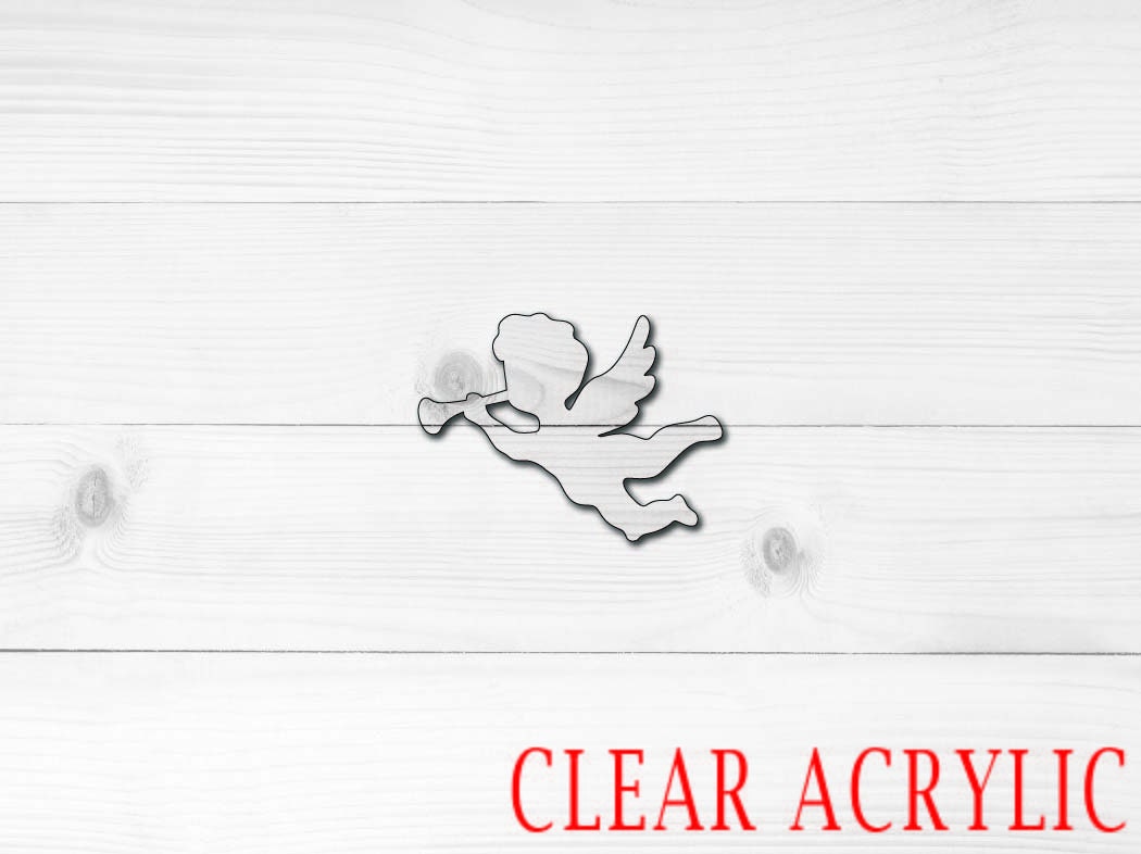 Cherub Acrylic Shape, Clear Acrylic Craft Blank, DIY Acrylic Blank