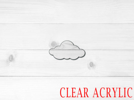 Cloud Acrylic Shape, Clear Acrylic Craft Blank, DIY Acrylic Blank