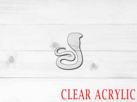Cobra Acrylic Shape, Clear Acrylic Craft Blank, DIY Acrylic Blank