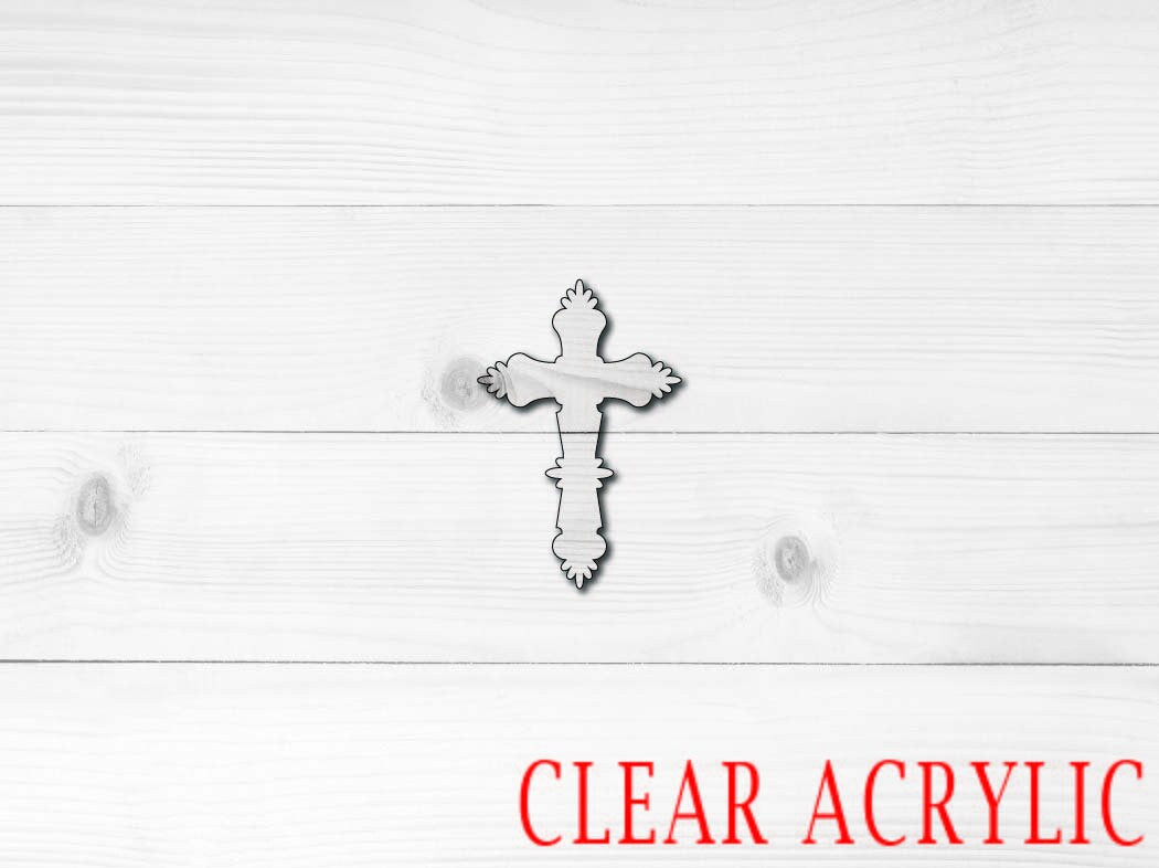 Crucifix Acrylic Shape, Clear Acrylic Craft Blank, DIY Acrylic Blank