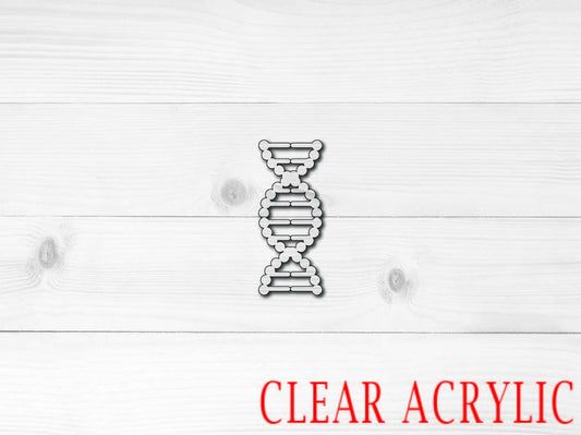 DNA Acrylic Shape, Clear Acrylic Craft Blank, DIY Acrylic Blank