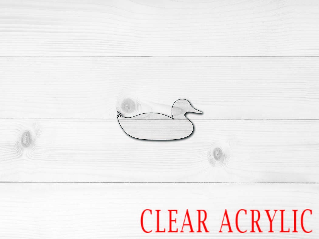 Duck Acrylic Shape, Clear Acrylic Craft Blank, DIY Acrylic Blank