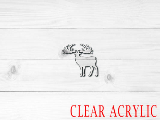 Elk Acrylic Shape, Clear Acrylic Craft Blank, DIY Acrylic Blank