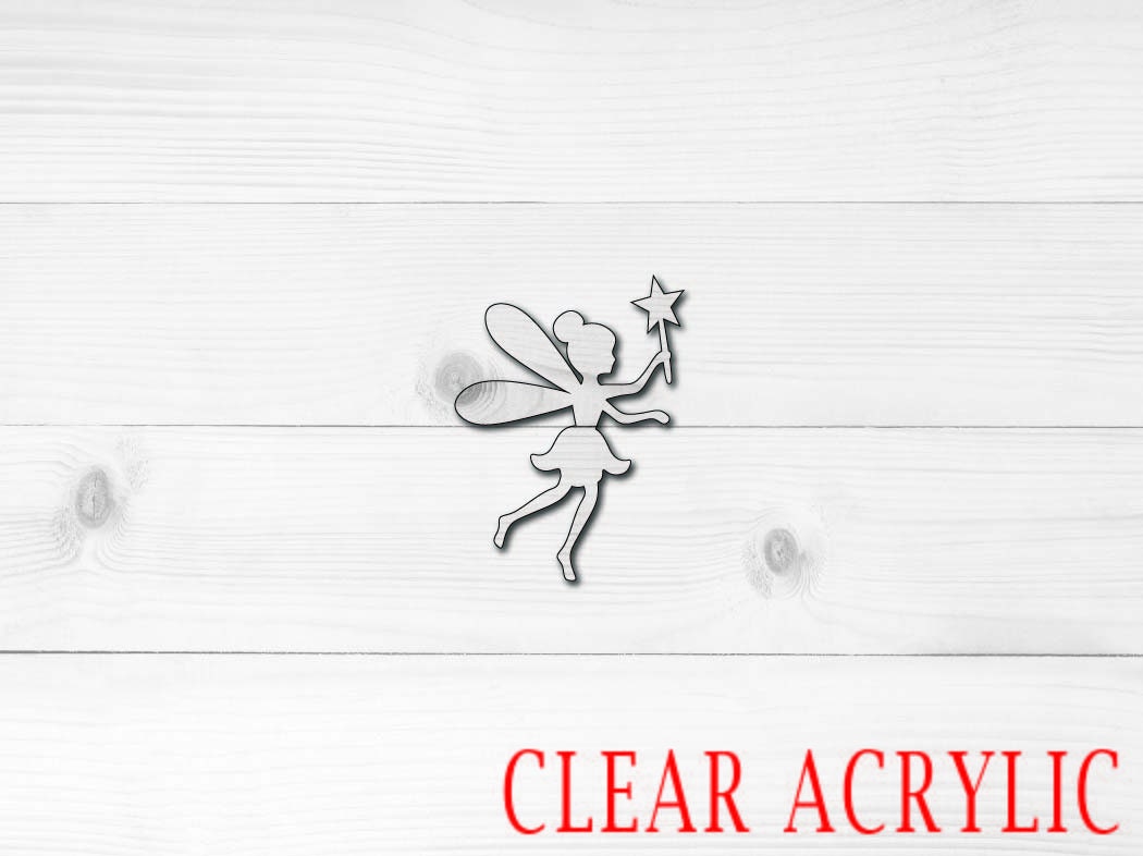 Fairy Acrylic Shape, Clear Acrylic Craft Blank, DIY Acrylic Blank