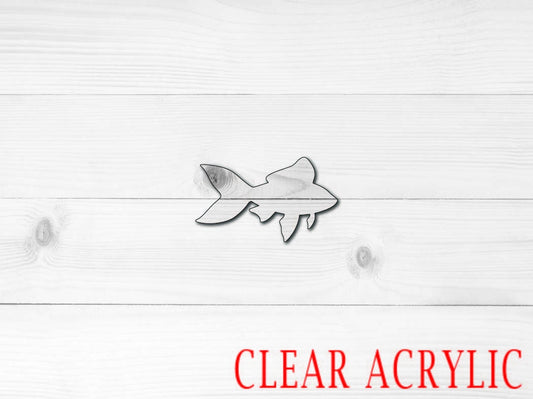 Fish Acrylic Shape, Clear Acrylic Craft Blank, DIY Acrylic Blank