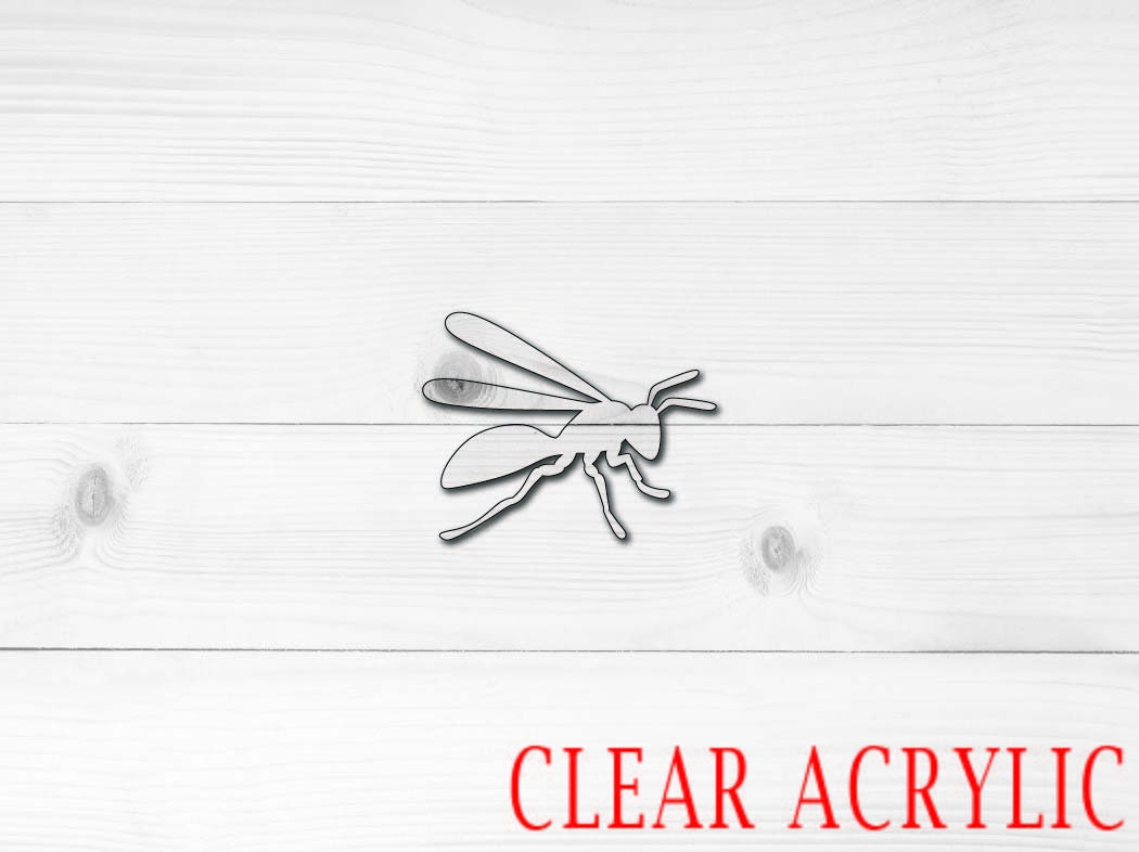 Hornet Shape, Clear Acrylic Craft Blank, DIY Acrylic Blank