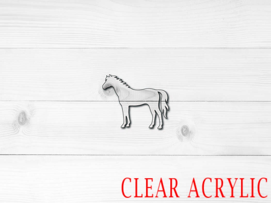 Horse Shape, Clear Acrylic Craft Blank, DIY Acrylic Blank