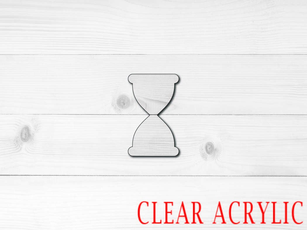Hourglass Shape, Clear Acrylic Craft Blank, DIY Acrylic Blank