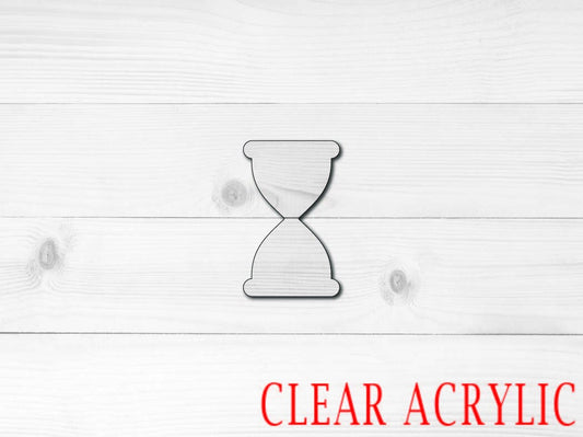 Hourglass Shape, Clear Acrylic Craft Blank, DIY Acrylic Blank