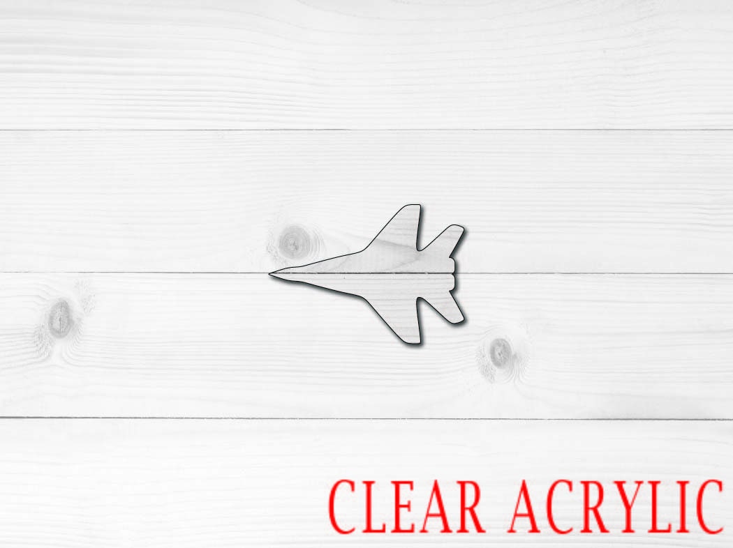 Jet Shape, Clear Acrylic Craft Blank, DIY Acrylic Blank