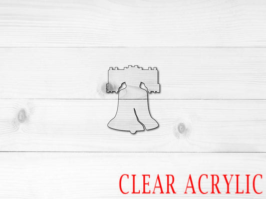 Liberty Bell Shape, Clear Acrylic Craft Blank, DIY Acrylic Blank