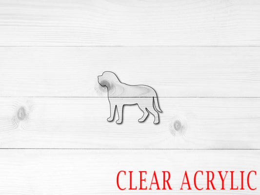 Mastiff Shape, Clear Acrylic Craft Blank, DIY Acrylic Blank