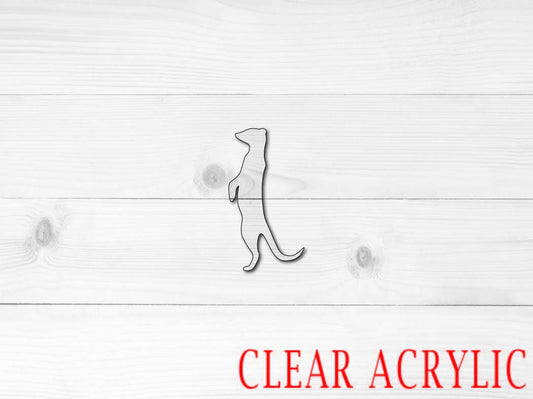 Meerkat Shape, Clear Acrylic Craft Blank, DIY Acrylic Blank