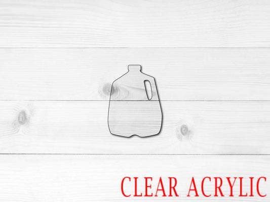 Milk Jug Shape, Clear Acrylic Craft Blank, DIY Acrylic Blank