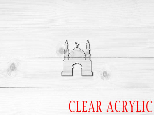 Mosque Shape, Clear Acrylic Craft Blank, DIY Acrylic Blank