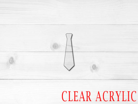 Necktie Shape, Clear Acrylic Craft Blank, DIY Acrylic Blank