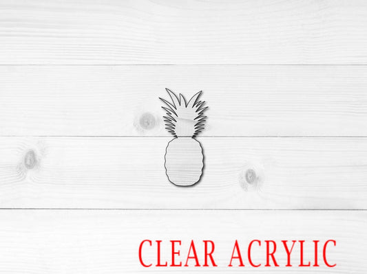 Pineapple Shape, Clear Acrylic Craft Blank, DIY Acrylic Blank