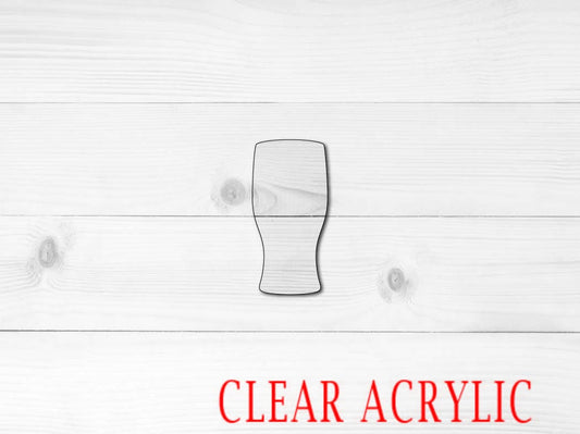 Pine Glass Shape, Clear Acrylic Craft Blank, DIY Acrylic Blank