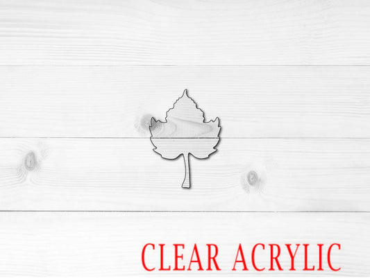 Pumpkin Leaf Shape, Clear Acrylic Craft Blank, DIY Acrylic Blank