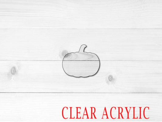 Pumpkin Shape, Clear Acrylic Craft Blank, DIY Acrylic Blank