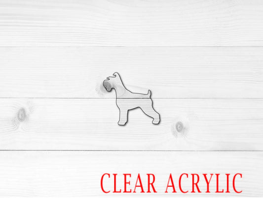 Schnauzer Shape, Clear Acrylic Craft Blank, DIY Acrylic Blank