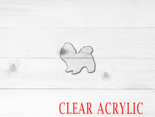 Shih tzu Shape, Clear Acrylic Craft Blank, DIY Acrylic Blank