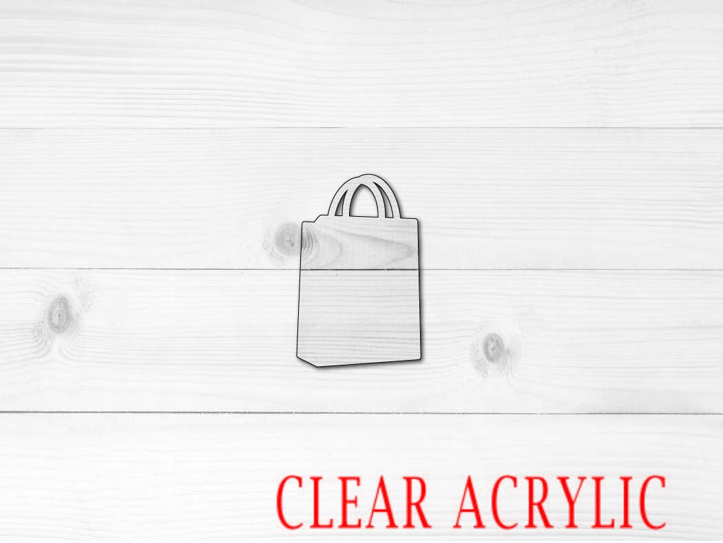 Shopping Bag Shape, Clear Acrylic Craft Blank, DIY Acrylic Blank