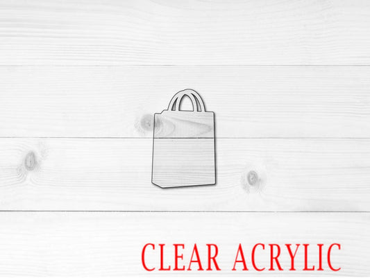 Shopping Bag Shape, Clear Acrylic Craft Blank, DIY Acrylic Blank