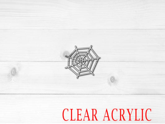 Spider Web Shape, Clear Acrylic Craft Blank, DIY Acrylic Blank