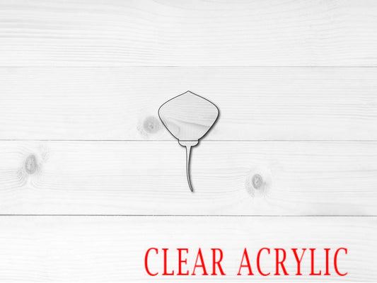 Stingray Shape, Clear Acrylic Craft Blank, DIY Acrylic Blank