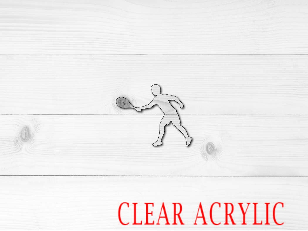 Tennis Player Shape, Clear Acrylic Craft Blank, DIY Acrylic Blank