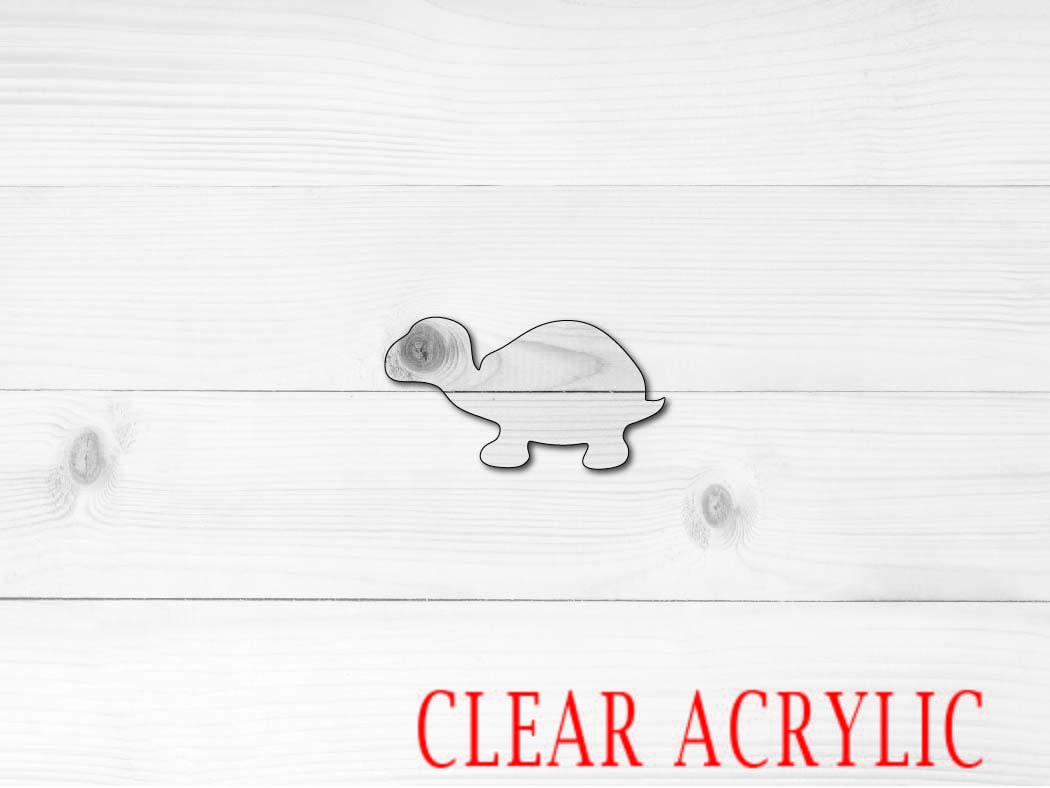 Turtle Shape, Clear Acrylic Craft Blank, DIY Acrylic Blank