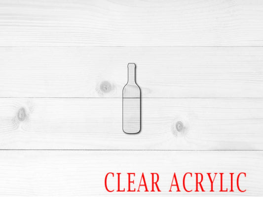 Wine Bottle Shape, Clear Acrylic Craft Blank, DIY Acrylic Blank