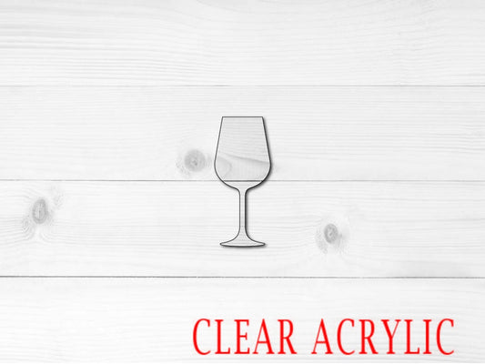 Wine Glass Shape, Clear Acrylic Craft Blank, DIY Acrylic Blank