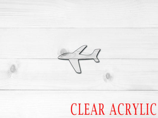 Airplane Acrylic Shape, Clear Acrylic Craft Blank, DIY Acrylic Blank