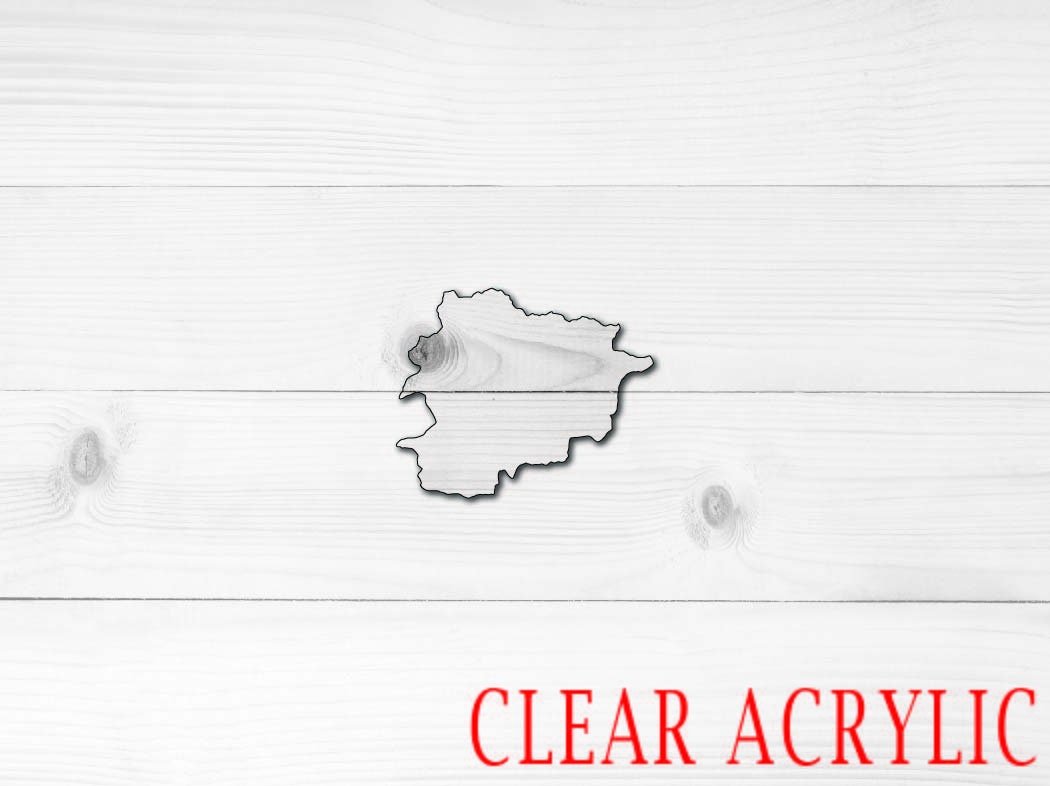 Andorra Acrylic Shape, Clear Acrylic Craft Blank, DIY Acrylic Blank