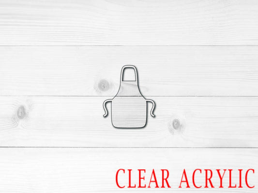 Apron Acrylic Shape, Clear Acrylic Craft Blank, DIY Acrylic Blank