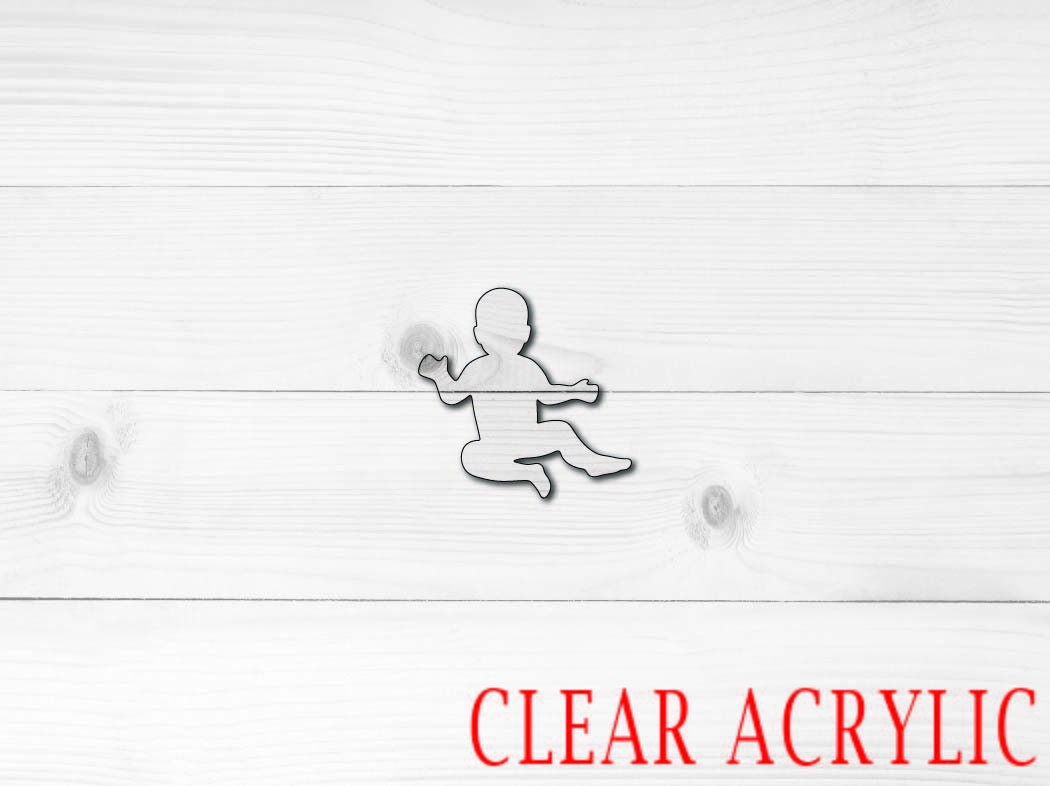 Baby Acrylic Shape, Clear Acrylic Craft Blank, DIY Acrylic Blank