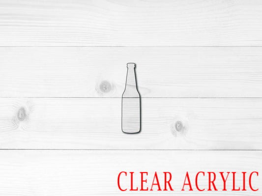 Beer Bottle Acrylic Shape, Clear Acrylic Craft Blank, DIY Acrylic Blank