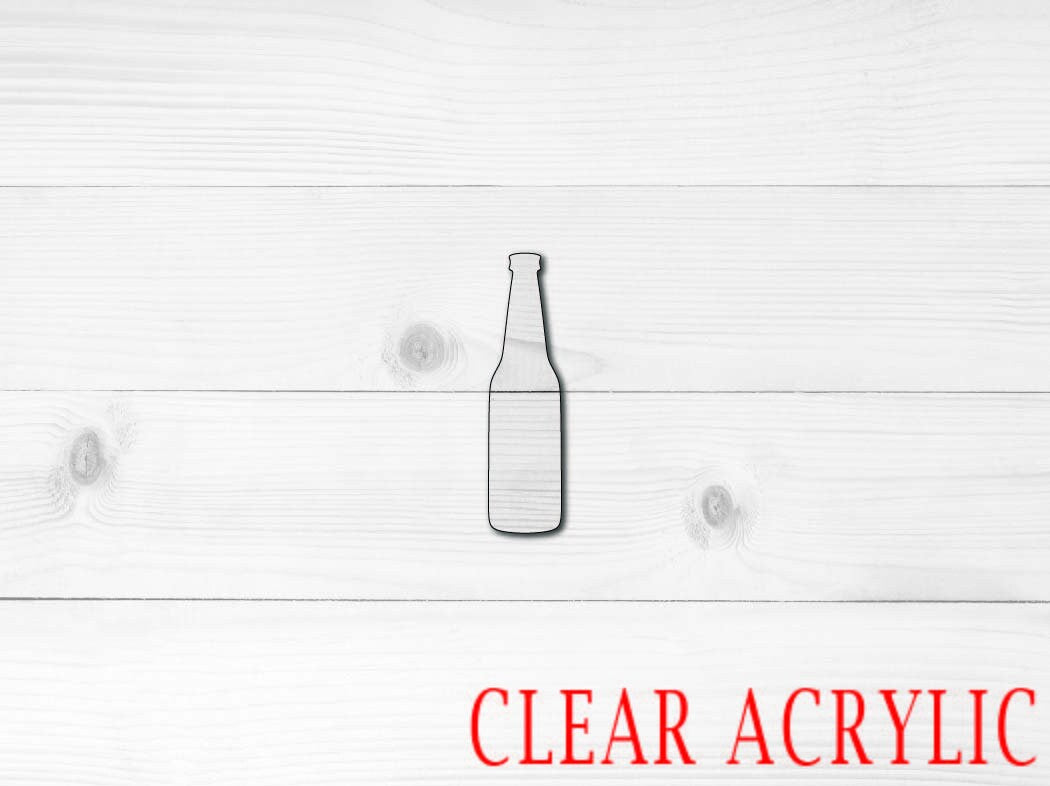 Beer Bottle Acrylic Shape, Clear Acrylic Craft Blank, DIY Acrylic Blank