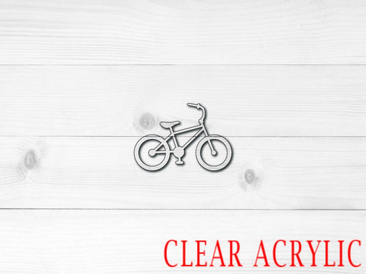 Bike Acrylic Shape, Clear Acrylic Craft Blank, DIY Acrylic Blank