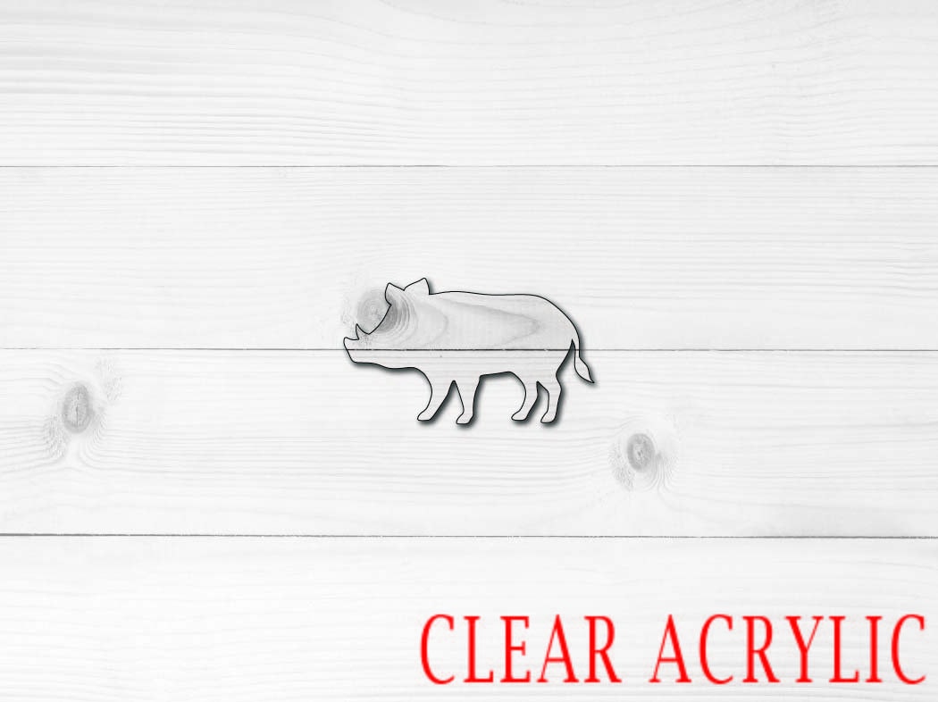 Boar Acrylic Shape, Clear Acrylic Craft Blank, DIY Acrylic Blank