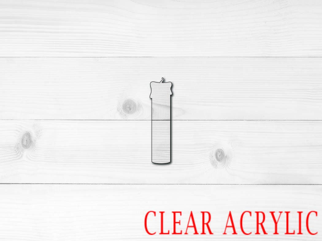 Candle Acrylic Shape, Clear Acrylic Craft Blank, DIY Acrylic Blank