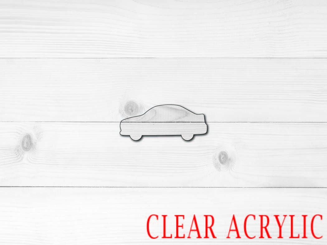 Car Acrylic Shape, Clear Acrylic Craft Blank, DIY Acrylic Blank