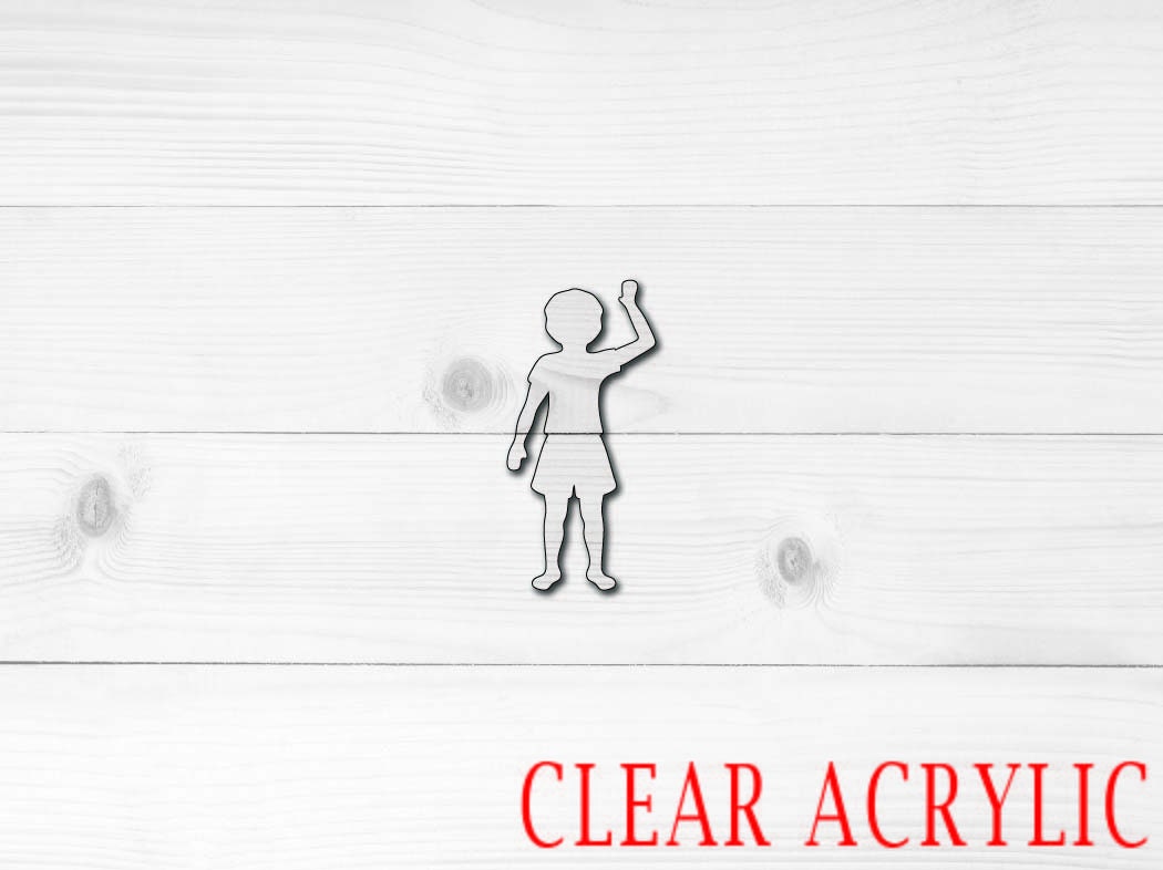 Child Acrylic Shape, Clear Acrylic Craft Blank, DIY Acrylic Blank