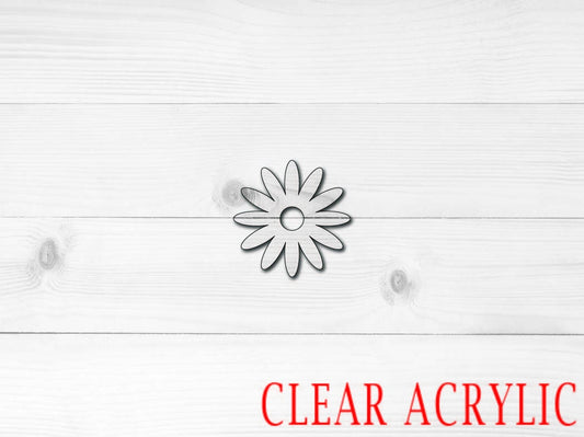 Daisy Acrylic Shape, Clear Acrylic Craft Blank, DIY Acrylic Blank