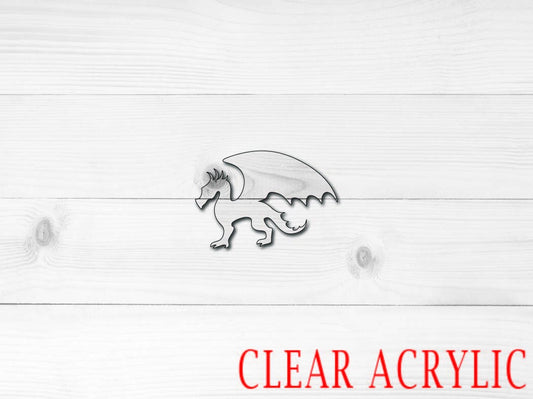 Dragon Acrylic Shape, Clear Acrylic Craft Blank, DIY Acrylic Blank