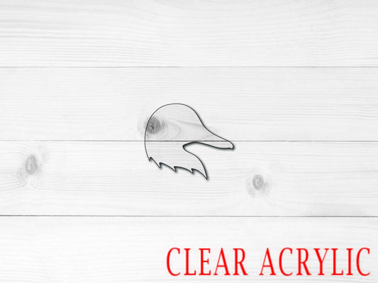 Duck Head Acrylic Shape, Clear Acrylic Craft Blank, DIY Acrylic Blank